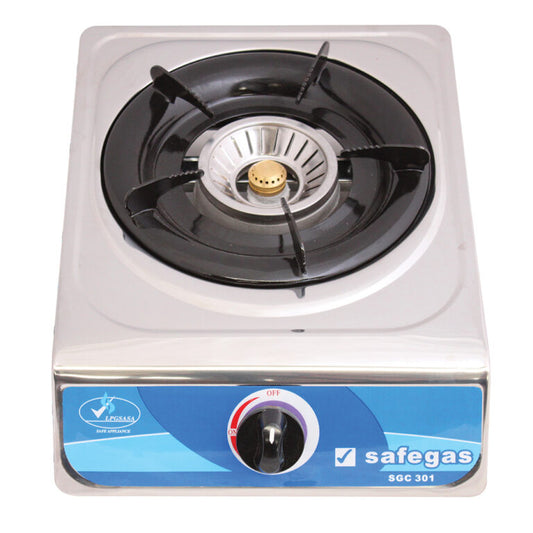 STOVE S/STEEL 1 BURNER SAFEGAS